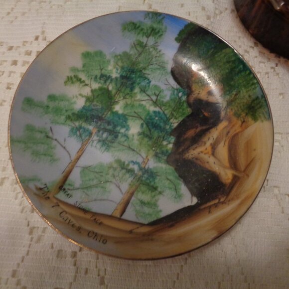 JAPAN NATURE PLATE FAUX TORTISE SHELL VANITY NAPKINS SLAVIC PIN LACE RUN LOT - Picture 7 of 16